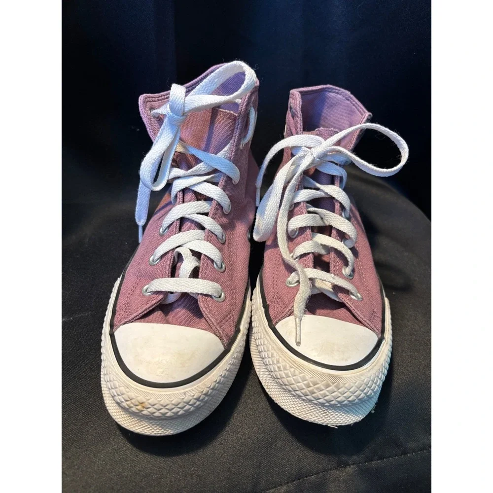 Converse Chuck Taylor All Star High Top Mauve Pink Floral A04753C Kids 5 Women 7